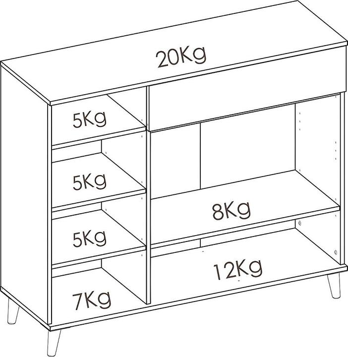 Image du produit Vente-unique Wajdi (119.30 x 40 x 102.20 cm)