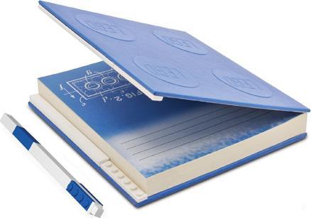 Actual product image LEGO Square blue notepad with pen