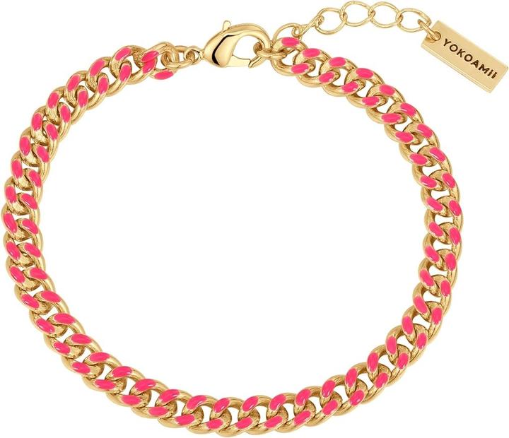 Produktbild Yokoamii Damen Armband - 37658 (17 cm, Messing, gelbvergoldet 14 Karat, Emaille)