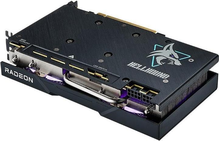 Image du produit Powercolor Radeon RX 7600 XT Hellhound 16GB OC (RDNA 3, GDDR6, 3x DisplayPort, 1x HDMI 2.1) (16 Go)
