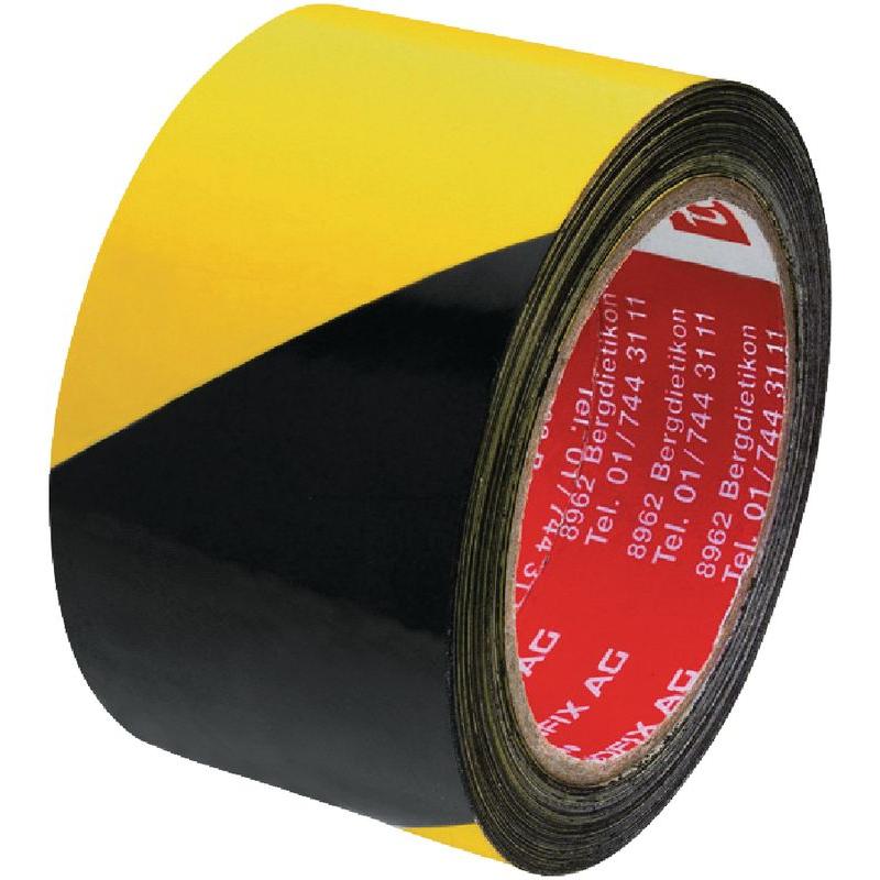 tesa, Klebeband, Cloth Warning Tape Black-Yellow (50 mm)
