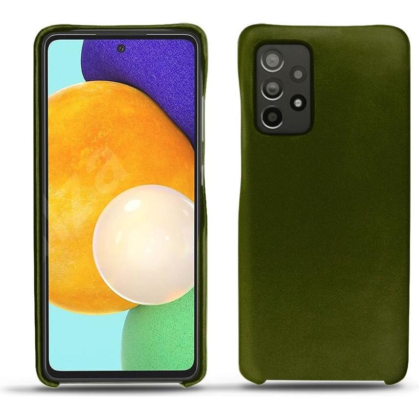 Noreve Lederschutzhülle (Samsung Galaxy A52), Smartphone Hülle, Grün