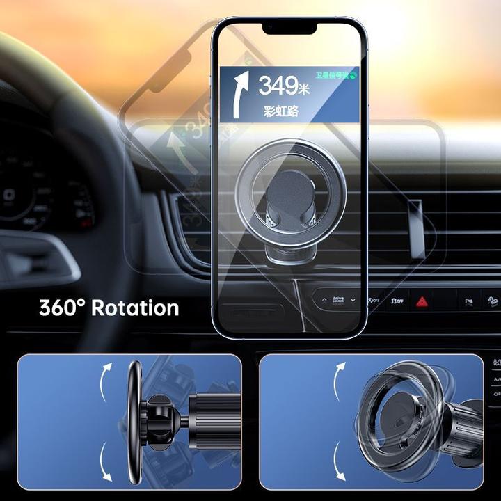 Produktbild iLike Metal Car Air Vent Screw Fix Universal Magnetic magsafe Ring size Smartphone adjustable holder