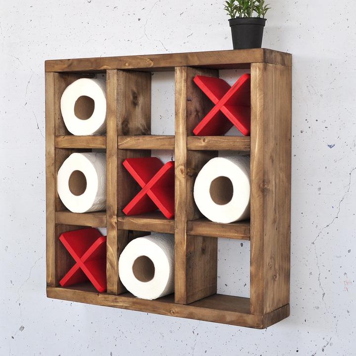 Productafbeelding Hanah Home Ethereal Decorative Wooden Wall Shelf (42.50 x 11 x 42.50 cm)