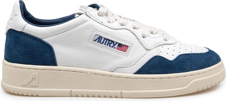 Immagine prodotto Autry medalist sneakers in leather and suede color white and blue (43)