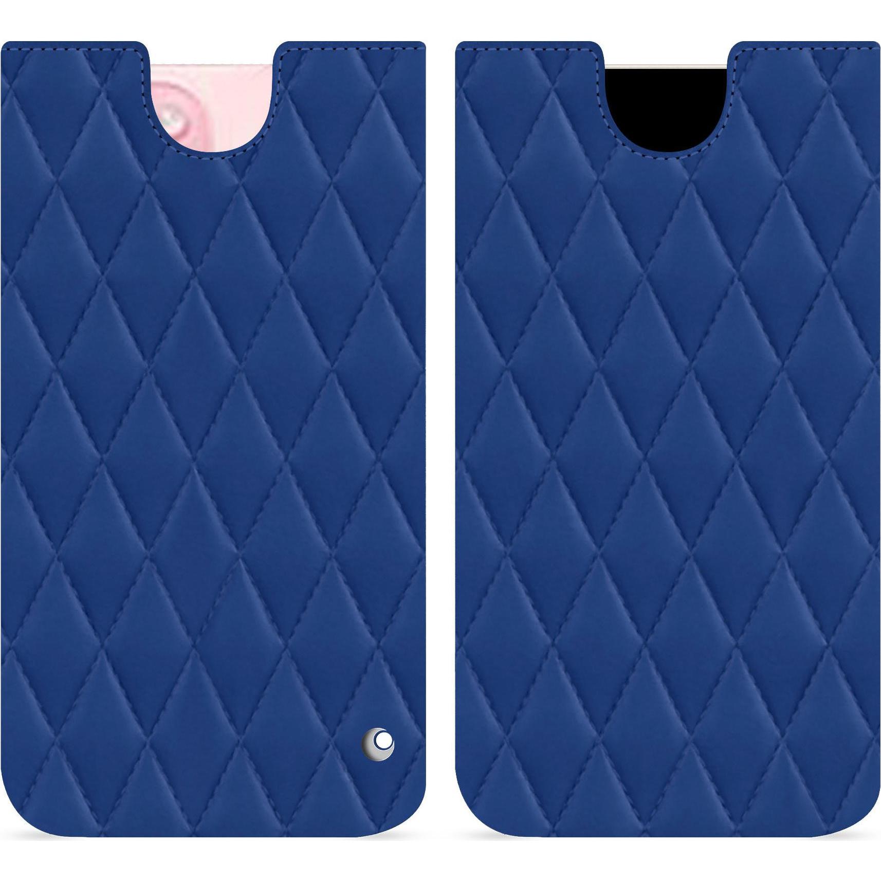 Noreve Lederschutzhülle (Apple iPhone 15), Smartphone Hülle, Blau