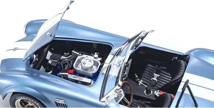 Image du produit Kyosho Shelby Cobra 427 S/C Spider, Hellblau-Weiss 1:18