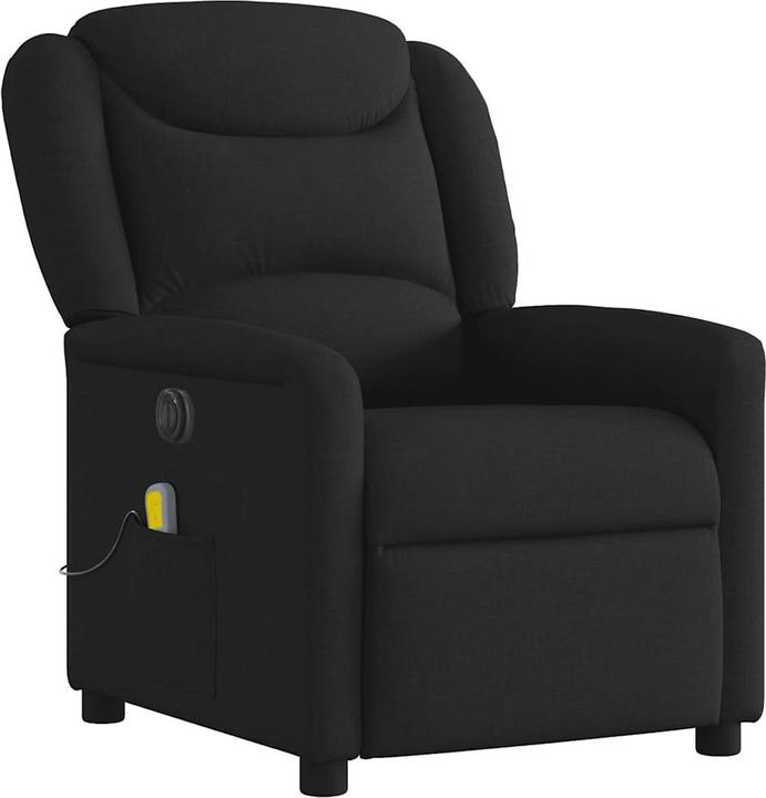 Actual product image vidaXL Massage chair electric black fabric
