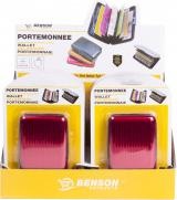 Actual product image Benson Alu wallet mix display