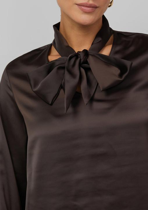 Immagine prodotto s.Oliver Bluse Satin-Bluse mit eleganter Kragen-Schluppe (36)