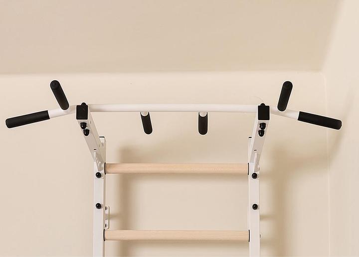 Immagine prodotto BenchK Barre a muro 222 con barra multi pull-up, corda e anelli