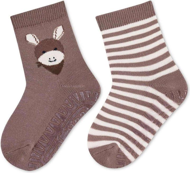 Sterntaler Antirutsch-Socken Emmi 2er Set Braun Gr. 19/20 (19 - 20)