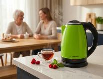 Actual product image Esperanza EKK113G Wasserkocher 1 8 l 1800 W Schwarz Grün (1.80 l)