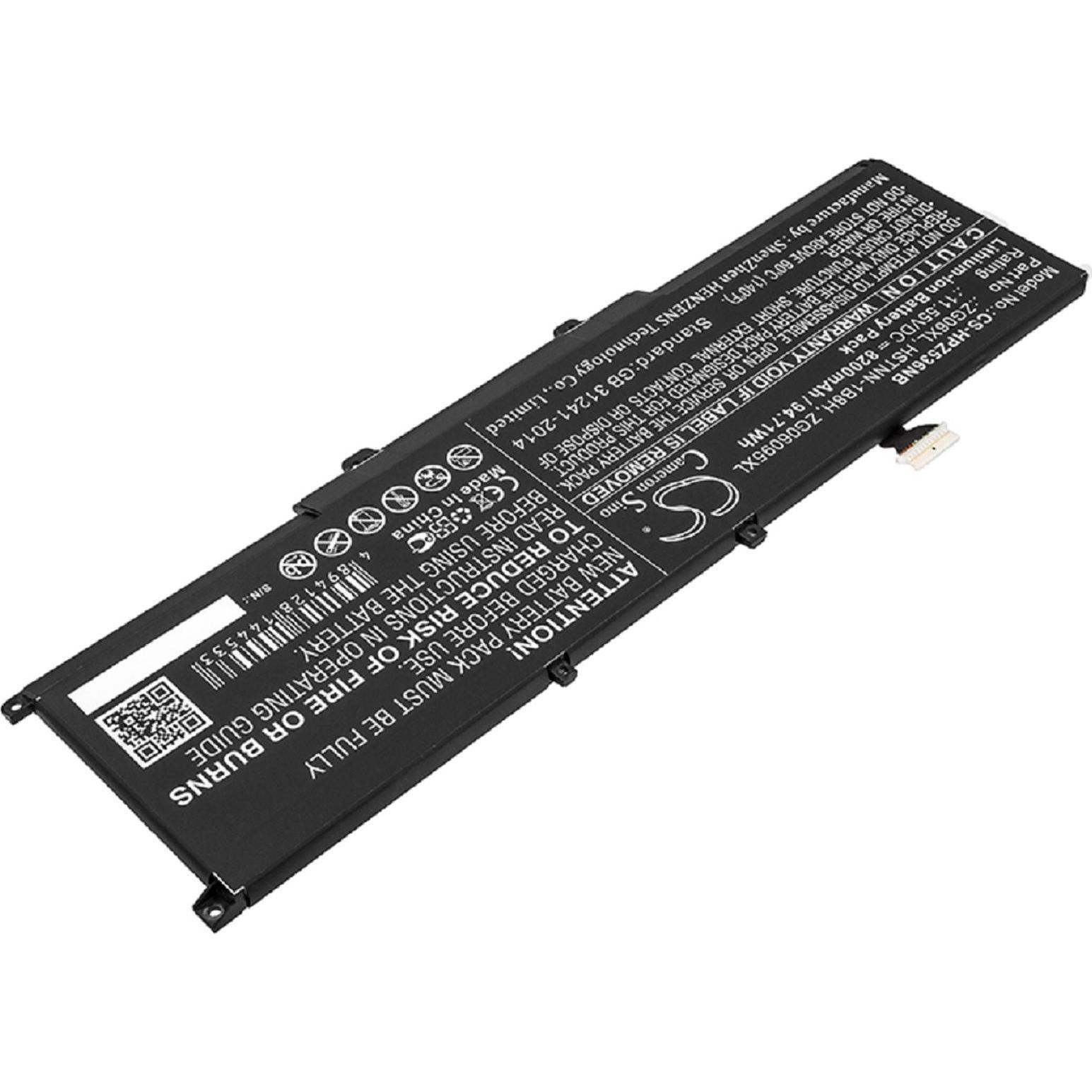 AGI Akku kompatibel mit HP ZBook Studio x360 G5 2ZC69EA (8200 mAh), Notebook Akku, Schwarz
