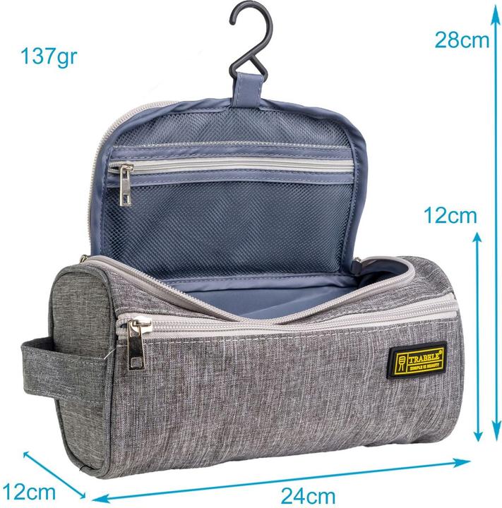Actual product image Intirilife Toilet bag in GREY