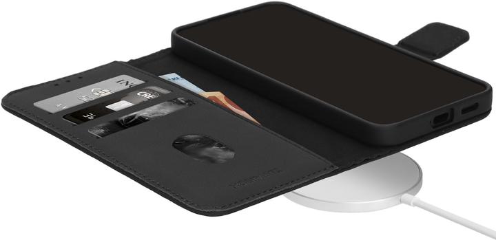 Immagine prodotto Mobiparts Leather Wallet Case Apple iPhone 16 Black (MagSafe Compatible) (Apple iPhone 16)