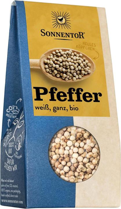 Produktbild Sonnentor Pfeffer weiss ganz (35 g)