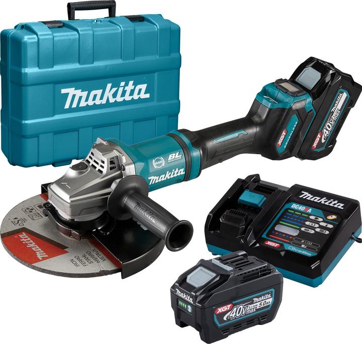 Actual product image Makita XGT GA038GT201 Battery Angle Grinder 40VMAX (230 mm)