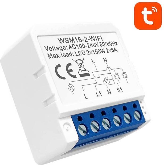 Image du produit Avatto Module de commutation intelligent WiFi WSM16-W2 TUYA (Actionneur de commutation)