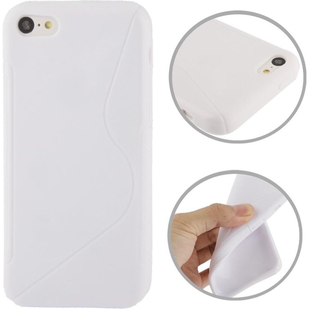 König Design Handyhülle TPU Case für Handy Apple iPhone 5C weiss (Apple iPhone 5c), Smartphone Hülle, Weiss