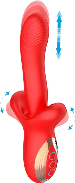 Actual product image IntoYou Vyron - Stoss- und Beissvibrator - Rot