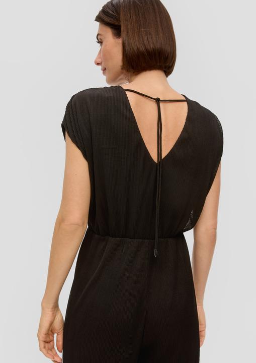Produktbild s.Oliver Overall Plissierter Jumpsuit aus Mesh (40)