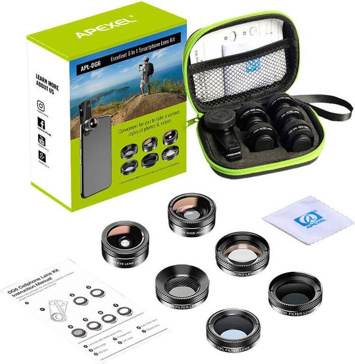 Actual product image Apexel Mobile Lens Kit