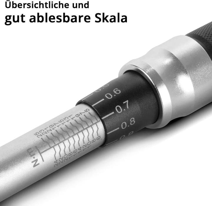 Produktbild Stahlwerk Drehmomentschlüssel-Set 32teilig 1/4" 5-25Nm Ratsche Umschaltknarre (1/4", 5 Nm, 25 Nm)
