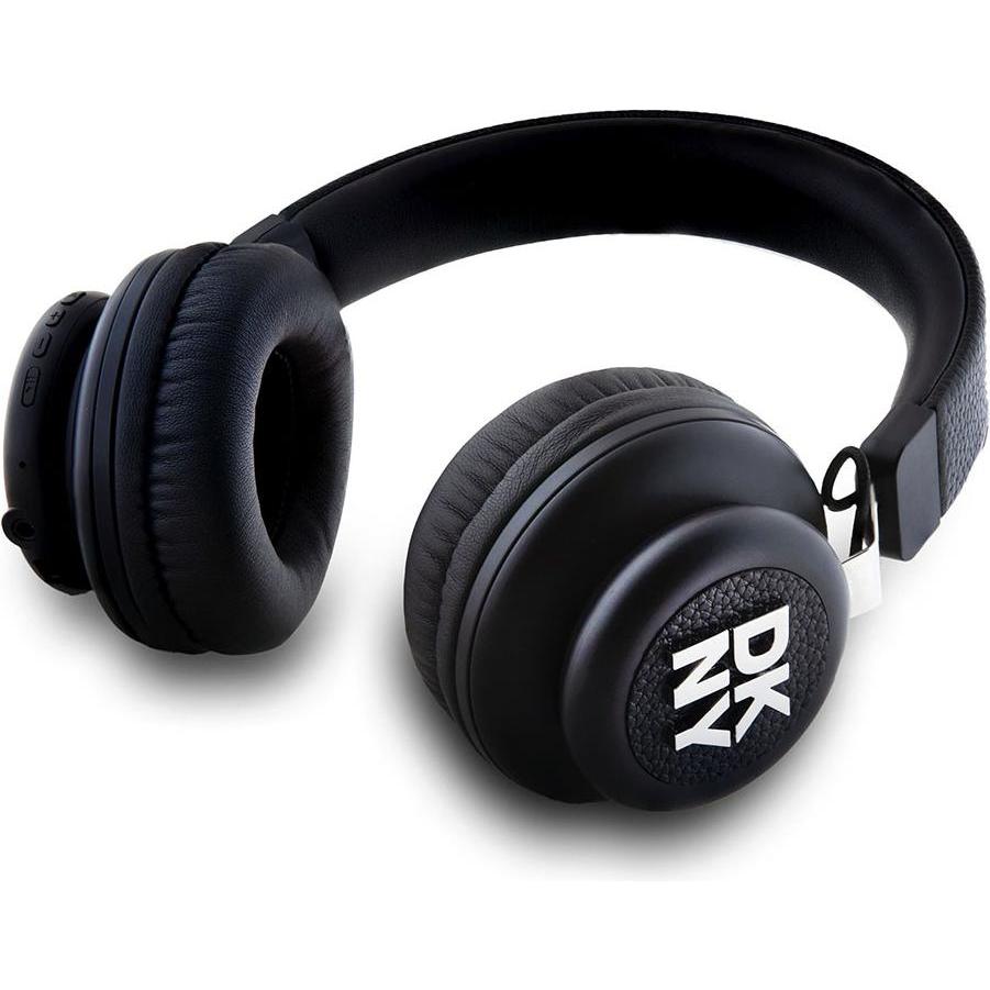 Thumbnail - DKNY PU Leather Stack Logo Wireless Headphone Black (32 h, Kabellos), Kopfhörer, Schwarz