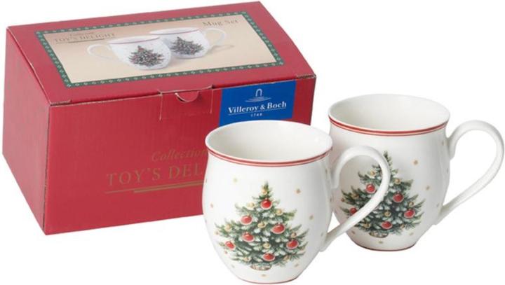 Actual product image Villeroy & Boch Mug with handle set of 2, Christmas tree Toy's Delight (340 ml, 2 x)