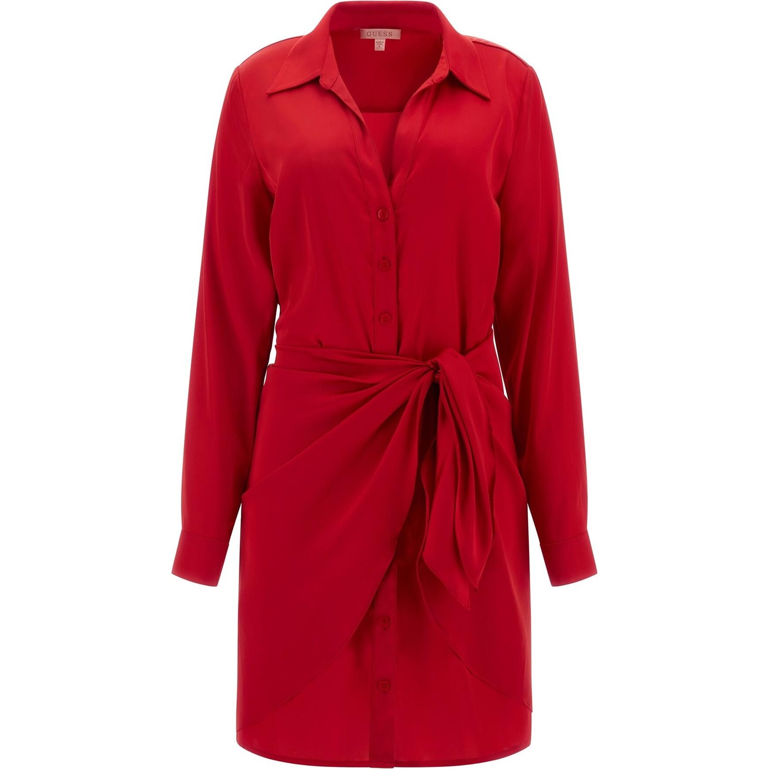 Guess, Damen, Kleider, kleid damen gue alya, Rot, (S)