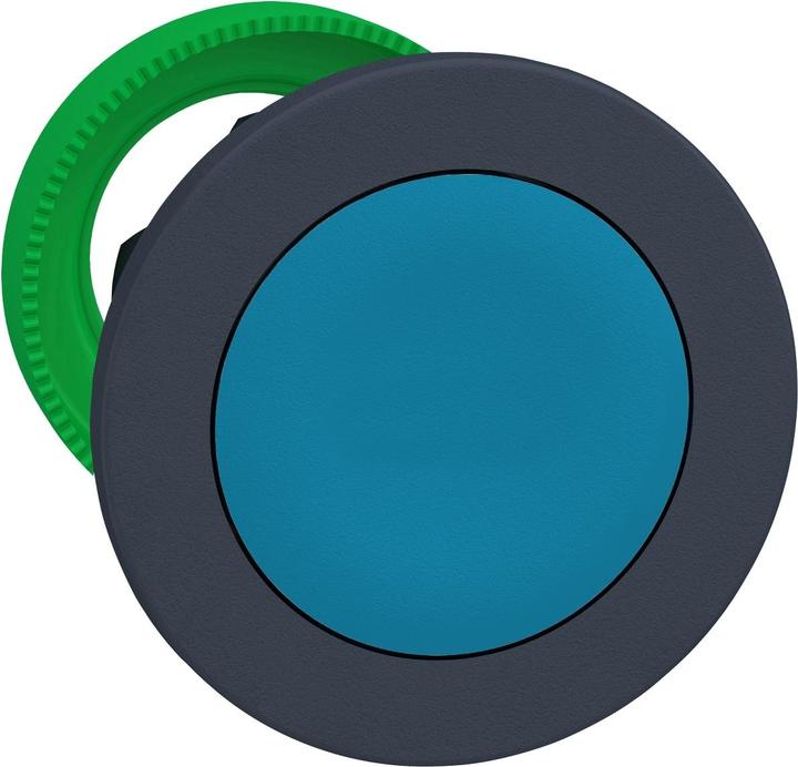 Actual product image APC Front element Pushbutton, flat, ø30mm, IP 69 K, Blue, Flush, Latching