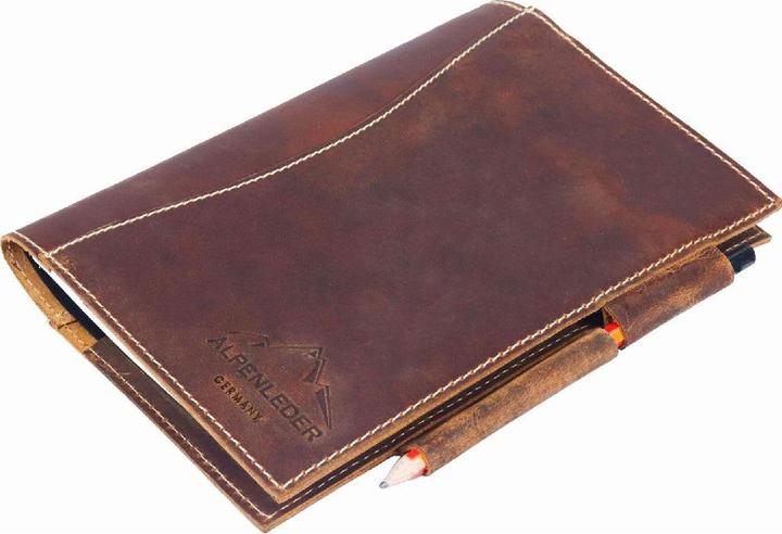 Image du produit Alpenleder Carnet de notes Schiller (A5, À rayures)