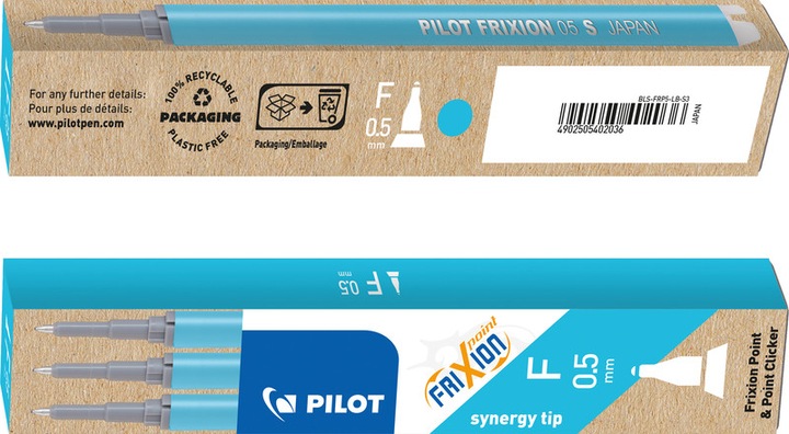 Produktbild Pilot FriXion Refill Point Set Set à 3 (Ersatzmine, Hellblau, 0.25 mm)