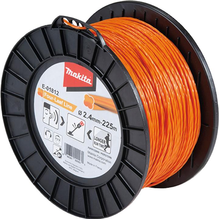 Actual product image Makita Mowing thread Four Leaf 2.4 mm x 225 m (Lawn mower, Trimmer line + line spool)