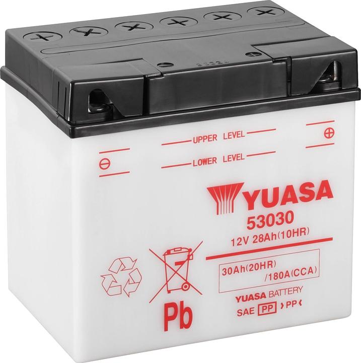 Actual product image Yuasa Motorradbatterie 12V 30Ah 180A (12 V, 30 Ah, 180 A)