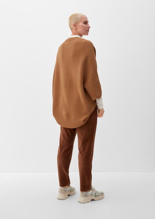 Produktbild s.Oliver Indoor-Poncho Poncho aus Baumwollmix (One Size)