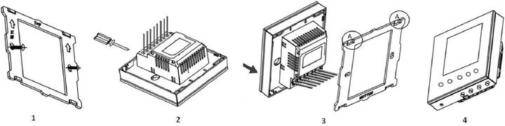 Image du produit MCO Home MCOEMH8-FC4B - Thermostat pour ventilo-convecteur (4 tubes) Black Edition
