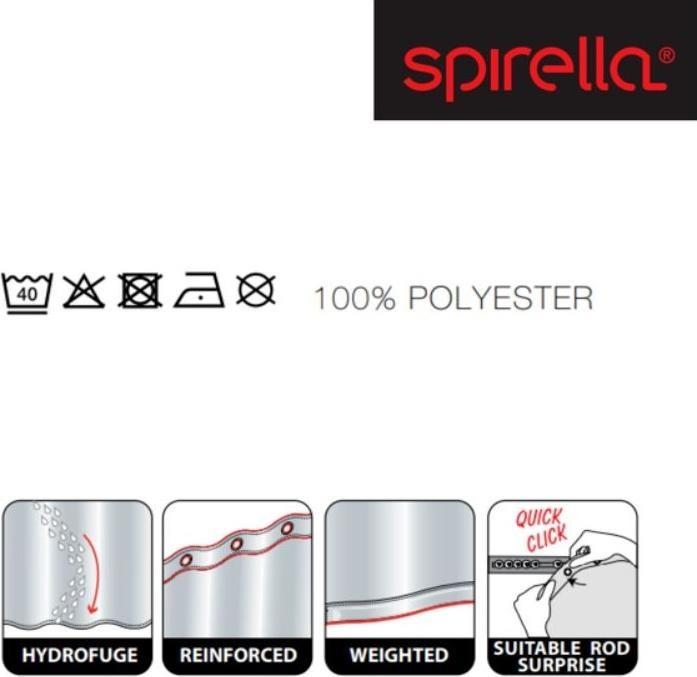 Produktbild spirella Broderie (120 x 200 cm)