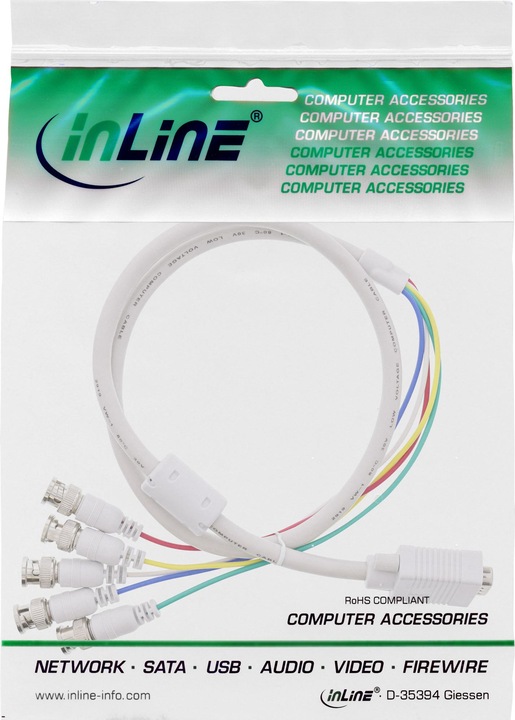 Image du produit InLine Câble VGA BNC (3 m, VGA)