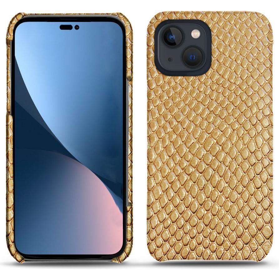 Noreve Lederschutzhülle (Apple iPhone 14 Plus), Smartphone Hülle, Beige
