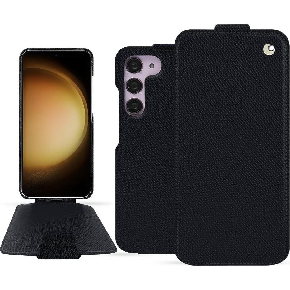 Thumbnail - Noreve Lederschutzhülle vertikal (Samsung Galaxy S23+), Smartphone Hülle, Schwarz