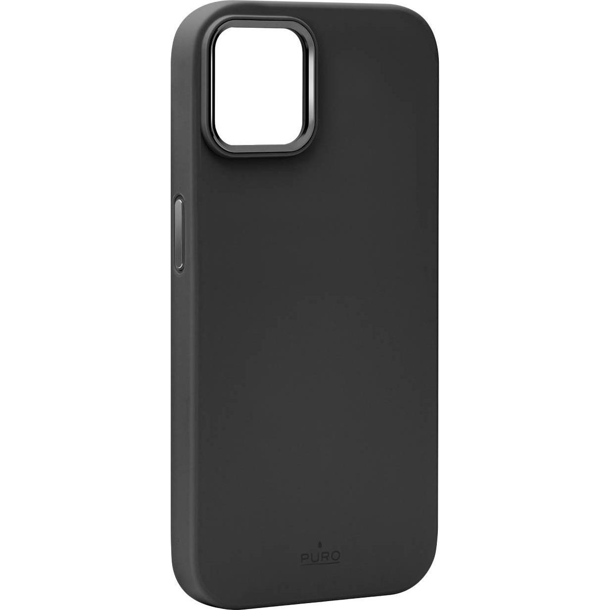 Puro ICON MAG PRO iPhone 15 6.1" MagSafe czarny/black PUIPC1561ICONMPBLK (Apple iPhone 15), Smartphone Hülle, Schwarz