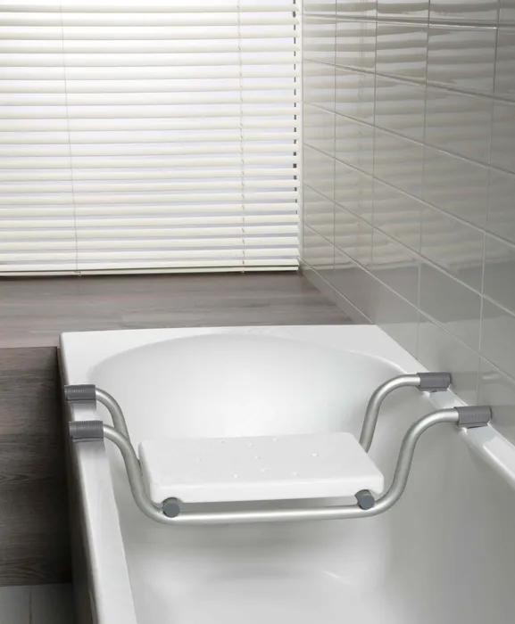 Actual product image Allibert Usis Bath Seat for Bath - Light gray - 74 cm wide