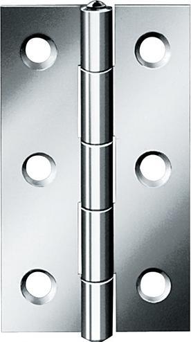 Produktbild Vormann Scharnier Höhe 50 mm Breite 31 mm Stärke 1,0 mm Edelstahl gerollt, schmal