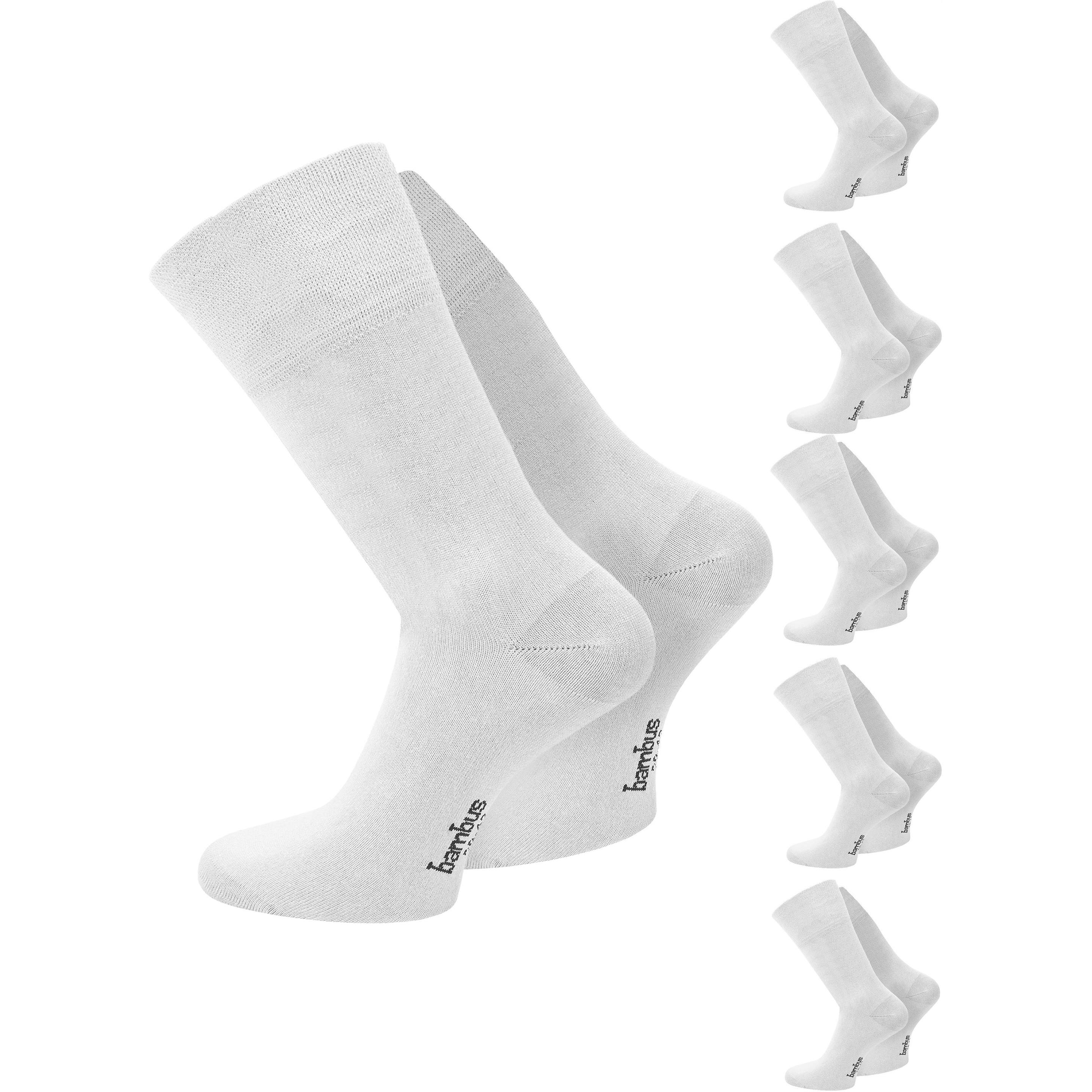 Thumbnail - Normani, Herren, Socken, 6 Paar Gesundheitssocken Classic, Weiss, (6er Pack, 43 - 46)