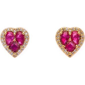 Oliver Weber Collection, Ohrringe, Oliver Weber - Original gold-plated earrings Heart 23174G