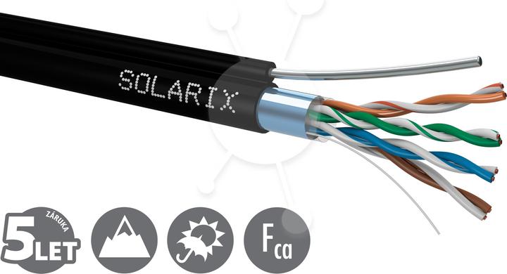 Actual product image Solarix Venk.inst.kabel CAT5E FTP PE samonos. (FTP, CAT5e, 305 m)