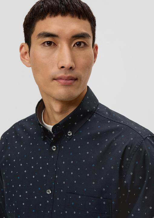 Produktbild s.Oliver Hemd Slim: Hemd mit Allover-Print (XL)