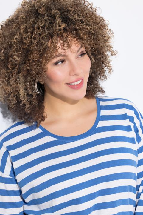 Produktbild Ulla Popken Shirt, Ringel, Oversized, Rundhals, Langarm (54)